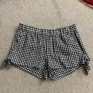 White & Black Gingham Old Navy Women’s Shorts